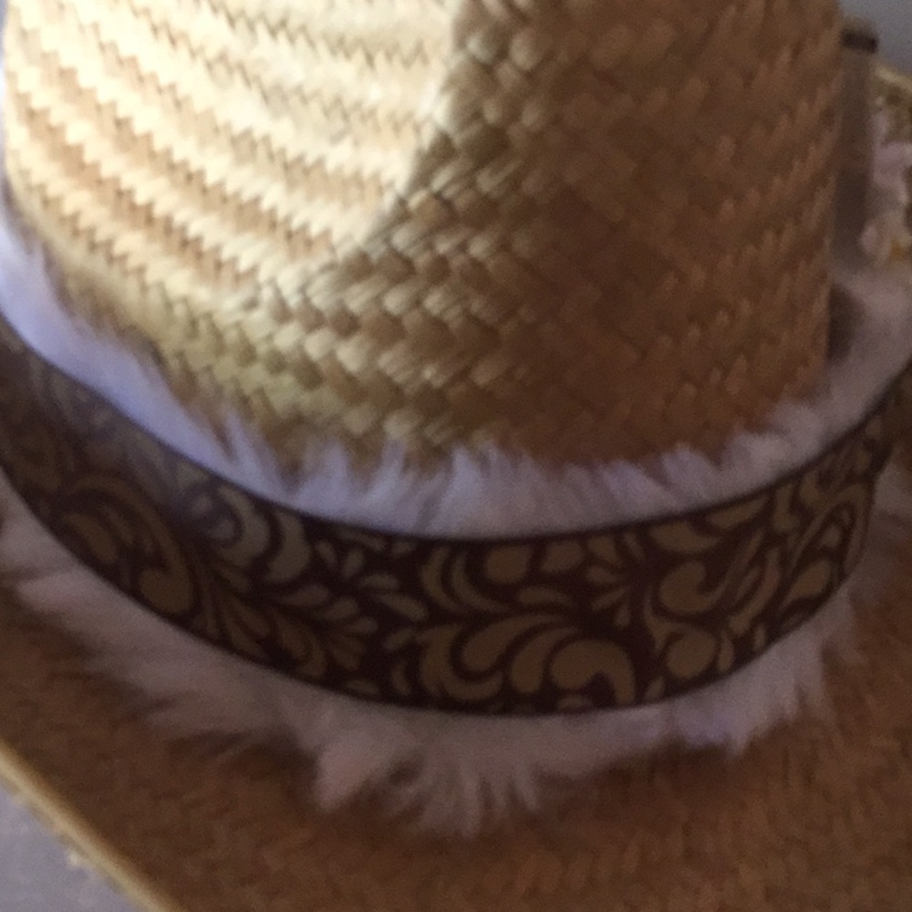OOAK artisan cowboy hat band feather noon Coachella festival farmer’s market - Picture 14 of 15